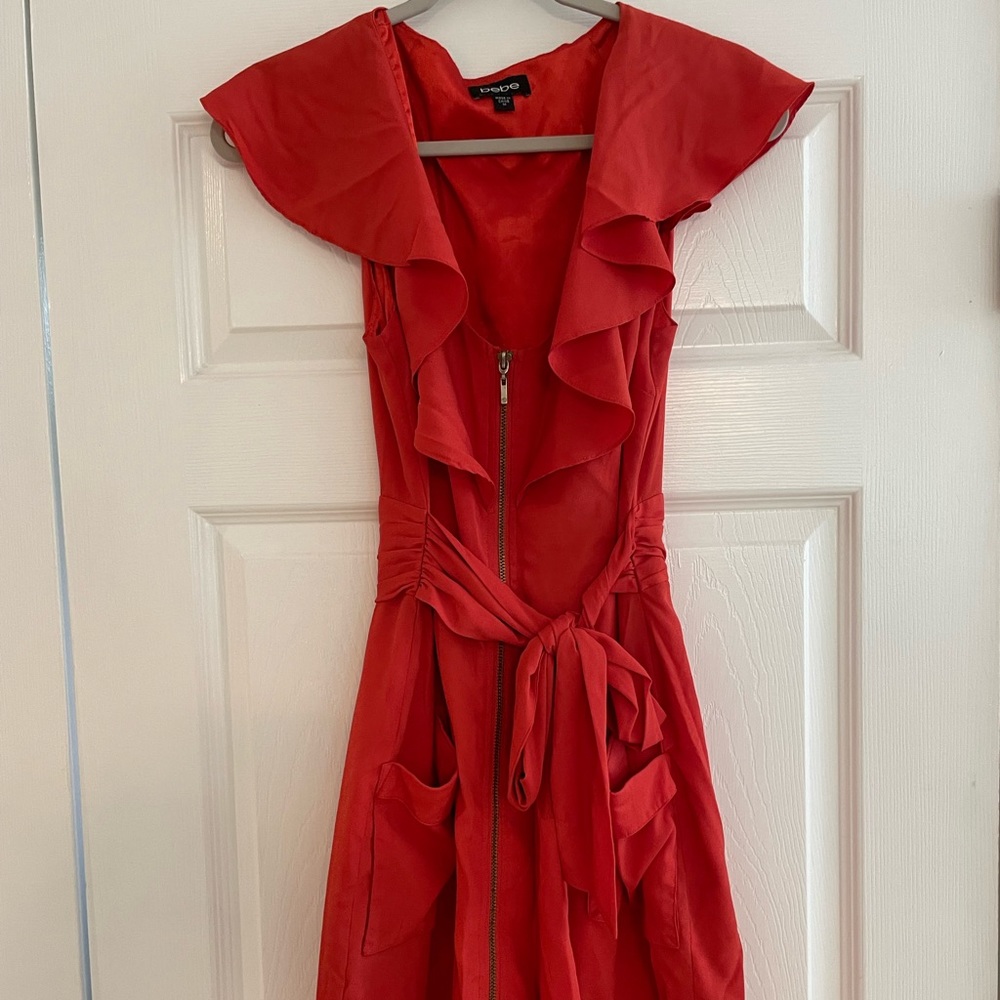 Coral Bebe mini dress
